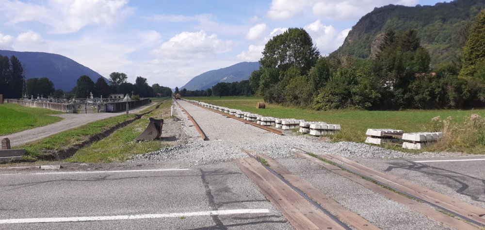 les travaux sur la ligne vont bon train